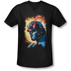 Jla - Mens Darkseid Is V-Neck T-Shirt