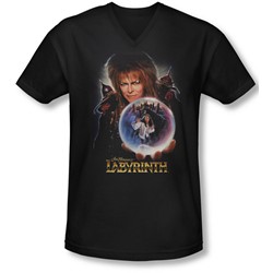 Labyrinth - Mens I Have A Gift V-Neck T-Shirt