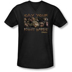 Labyrinth - Mens Say Your Right Words V-Neck T-Shirt