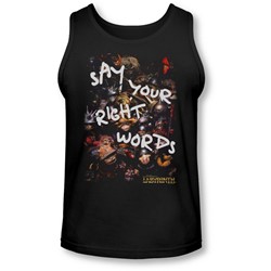 Labyrinth - Mens Right Words Tank-Top