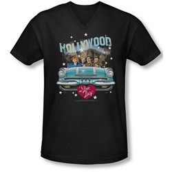 Lucy - Mens Hollywood Road Trip V-Neck T-Shirt