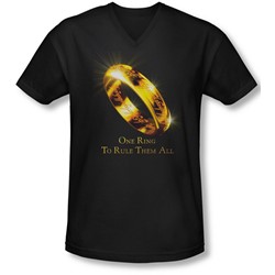 Lor - Mens One Ring V-Neck T-Shirt