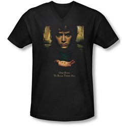 Lor - Mens Frodo One Ring V-Neck T-Shirt