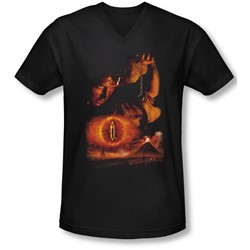 Lor - Mens Destroy The Ring V-Neck T-Shirt