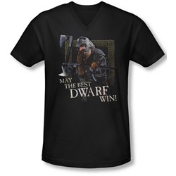 Lor - Mens The Best Dwarf V-Neck T-Shirt