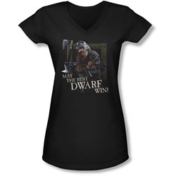 Lor - Juniors The Best Dwarf V-Neck T-Shirt