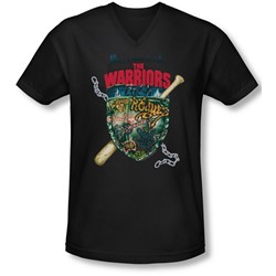Warriors - Mens Shield V-Neck T-Shirt
