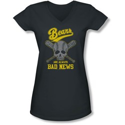 Bad News Bears - Juniors Always Bad News V-Neck T-Shirt