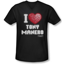 Saturday Night Fever - Mens I Heart Tony V-Neck T-Shirt