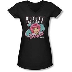 Grease - Juniors Beauty School Dropout V-Neck T-Shirt