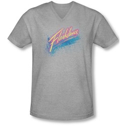 Flashdance - Mens Spray Logo V-Neck T-Shirt