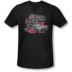 Grease - Mens Greased Lightening V-Neck T-Shirt