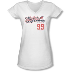 Major League - Juniors 99 V-Neck T-Shirt