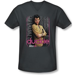 Pretty In Pink - Mens Just Duckie V-Neck T-Shirt