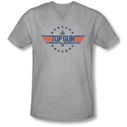 Top Gun - Mens Star Logo V-Neck T-Shirt