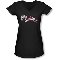 Grease - Juniors Oh Sandy V-Neck T-Shirt