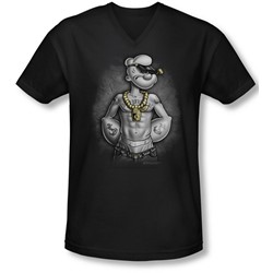 Popeye - Mens Hardcore V-Neck T-Shirt