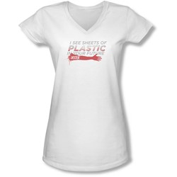 Dexter - Juniors Plastic Prediction V-Neck T-Shirt