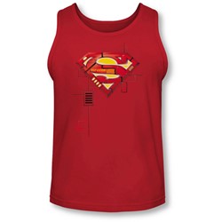 Superman - Mens Super Mech Shield Tank-Top
