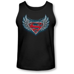 Superman - Mens Steel Wings Logo Tank-Top