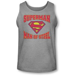 Superman - Mens Man Of Steel Jersey Tank-Top