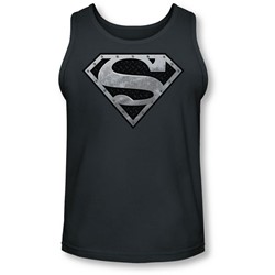 Superman - Mens Super Metallic Shield Tank-Top