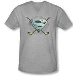 Superman - Mens Fore! V-Neck T-Shirt