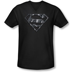 Superman - Mens Mech Shield V-Neck T-Shirt