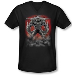 Superman - Mens Doomsday Dust V-Neck T-Shirt