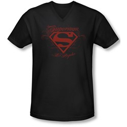 Superman - Mens La V-Neck T-Shirt