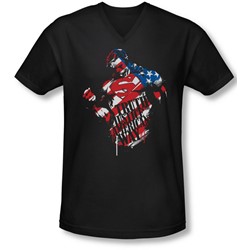 Superman - Mens The American Way V-Neck T-Shirt