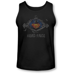 Superman - Mens Nerd Rage Tank-Top