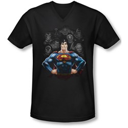 Superman - Mens Villains V-Neck T-Shirt