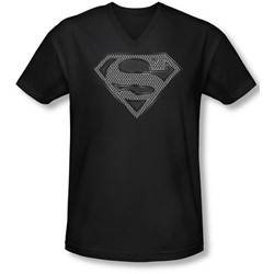 Superman - Mens Chainmail V-Neck T-Shirt