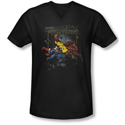 Superman - Mens Showdown V-Neck T-Shirt