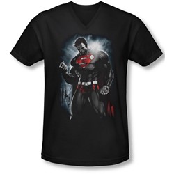 Superman - Mens Light Of The Sun V-Neck T-Shirt