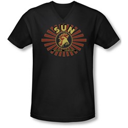 Sun - Mens Sun Ray Rooster V-Neck T-Shirt