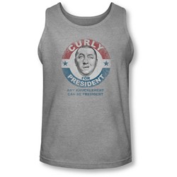 Three Stooges - Mens Curly For President Tank-Top