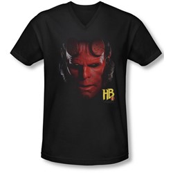 Hellboy Ii - Mens Hellboy Head V-Neck T-Shirt