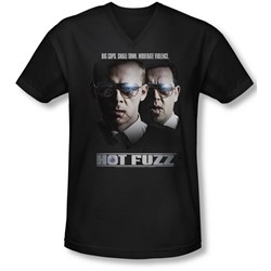 Hot Fuzz - Mens Big Cops V-Neck T-Shirt