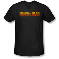 Dawn Of The Dead - Mens Dawn Logo V-Neck T-Shirt