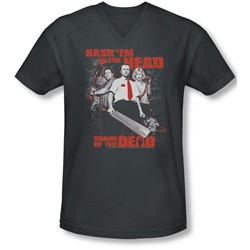 Shaun Of The Dead - Mens Bash Em V-Neck T-Shirt