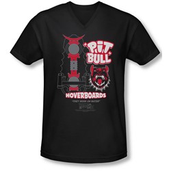 Back To The Future Ii - Mens Pit Bull V-Neck T-Shirt