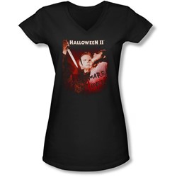 Halloween Ii - Juniors Nightmare V-Neck T-Shirt