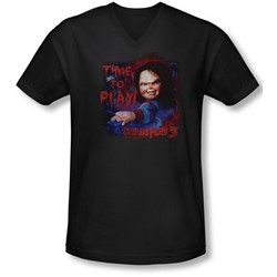 Childs Play 3 - Mens Time To Play V-Neck T-Shirt