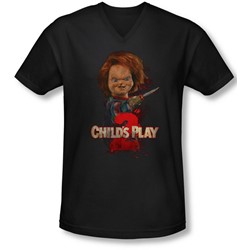 Childs Play 2 - Mens Heres Chucky V-Neck T-Shirt