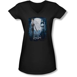 Corpse Bride - Juniors Poster V-Neck T-Shirt