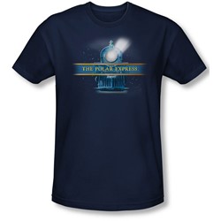 Polar Express - Mens Train Logo Slim Fit T-Shirt