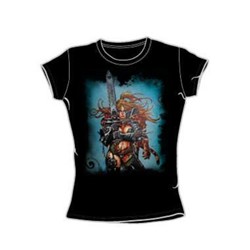 Heavy Metal - Biz 3 - Juniors Black S/S T-Shirt For Women