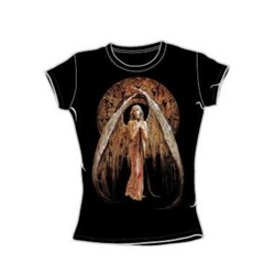 Heavy Metal - Fallen Angel - Juniors Black S/S T-Shirt For Women